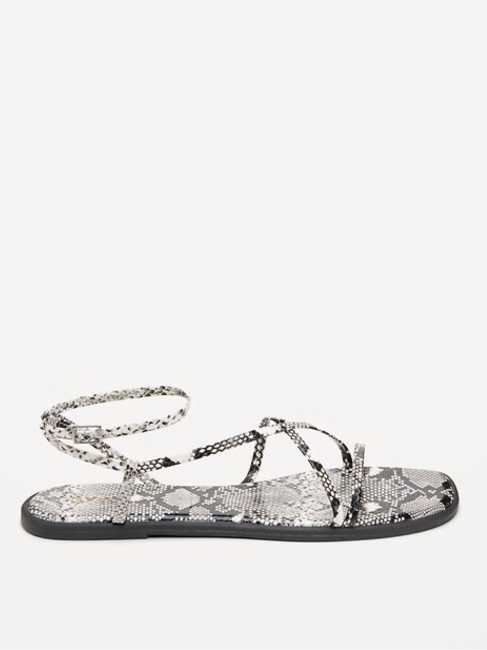 Old Navy Strappy Faux-Leather Reptile Print Sandals